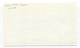 Woody Jensen Signed 3x5 Index Card Baseball Autographed Signature