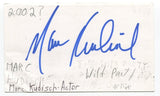 Marc Kudisch Signed 3x5 Index Card Autographed Actor The Tick