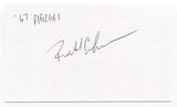 Dick Thoenen Signed 3x5 Index Card Autograph Baseball '67 Philadelphia Phillies