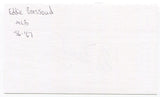 Eddie Bressoud Signed 3x5 Index Card Autographed New York Giants World Series
