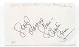 Charles Gibson Signed 3x5 Index Card Autographed Signature Good Morning America