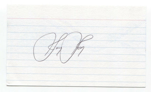 Joey Jay Signed 3x5 Index Card Baseball Autographed Signature Cincinnati Reds