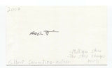 Gilbert Sorrentino Signed 3x5 Index Card Autographed Signature Author Writer