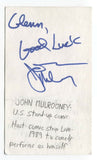 John Mulrooney Signed 3x5 Index Card Autographed Signature Actor Comedian