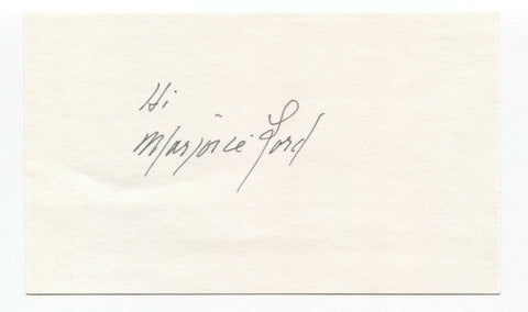 Marjorie Lord Signed 3x5 Index Card Autographed Actress Signature