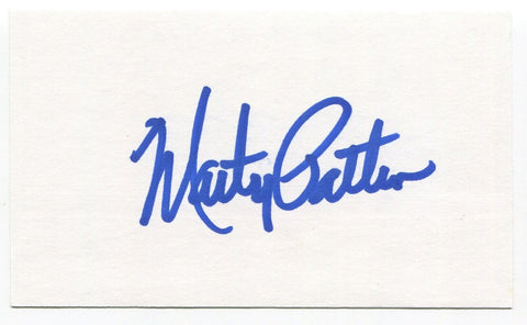 Marty Pattin Signed 3x5 Index Card Autographed Baseball 1968 California Angels