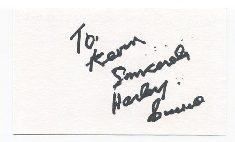 Harley Sewell Signed 3x5 Index Card Autographed NFL Lion Football College HOF