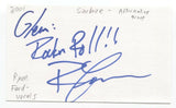 Sinclaire - Ryan Ford Signed 3x5 Index Card Autographed Signature Band