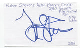 Fisher Stevens Signed 3x5 Index Card Autographed Actor Short Circuit