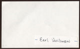 Earl Holliman Signed Index Card Signature Vintage Autographed AUTO 