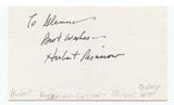 Herbert Resnicow Signed 3x5 Index Card Autographed Signature Author Writer