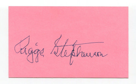 Riggs Stephenson Signed 3x5 Index Card Autographed Baseball Chicago Cubs