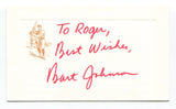 Bart Johnson Signed Card Autographed Baseball MLB Roger Harris Collection