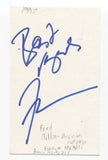 Fred Mollin Signed 3x5 Index Card Autographed Signature Music Composer Actor