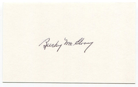 Bucky McElroy Signed 3x5 Index Card Autographed Football Southern Miss Chicago