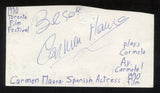 Carmen Maura Signed Cut 3x5 Index Card Autographed Signature Actress