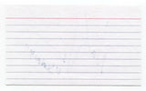 Nick Verina Signed 3x5 Index Card Autographed Signature Actor