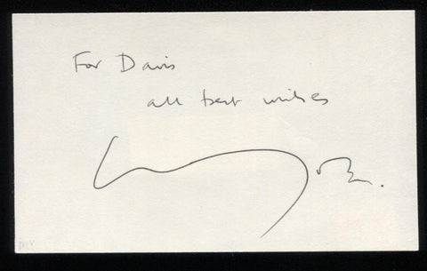 Michael York Signed Index Card Signature Vintage Autographed AUTO