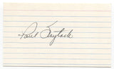 Paul Foytack Signed 3x5 Index Card Baseball Autographed Detroit Tigers 