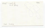 Kent - Sami Servio Signed 3x5 Index Card Autographed Signature Band