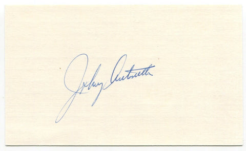 Johnny Antonelli Signed 3x5 Index Card Autographed Boston Braves 6x All-Star