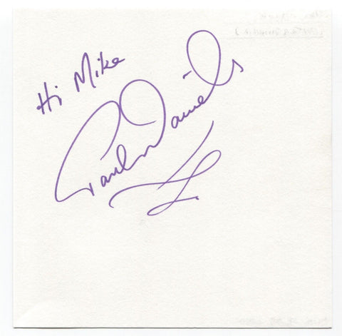 Paul Daniels Signed Page Autographed Signature Inscribed "To Mike" Magician