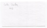 Costen Shockley Signed 3x5 Index Card Autographed MLB Baseball Phillies