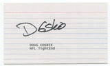 Doug Cosbie Signed 3x5 Index Card Autographed NFL Football Dallas Cowboys