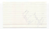 Shane Wiebe Signed 3x5 Index Card Autographed Signature Singer