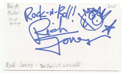 The Black Halos - Rich Jones Signed 3x5 Index Card Autographed Signature Band