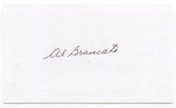 Albert "Al" Brancato Signed 3x5 Index Card Autographed Philadelphia Athletics