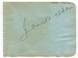 Jerry Cooper and James Melton Signed Album Page 1940's Autographed Actor Singer