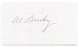 Al Brosky Signed 3x5 Index Card Autographed College Football Hall of Fame HOF