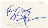 Norm Perry Signed 3x5 Index Card Autographed Signature Canada A.M. Broadcaster