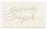 Lenny Wilkens Signed 3x5 Index Card Autographed Basketball Seattle Supersonics