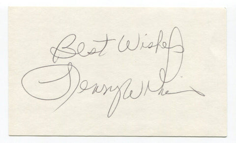 Lenny Wilkens Signed 3x5 Index Card Autographed Basketball Seattle Supersonics