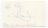 Manteye - Augy G Signed 3x5 Index Card Autographed Signature
