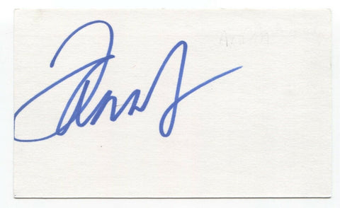 Jann Arden Signed 3x5 Index Card Autographed Signature Singer