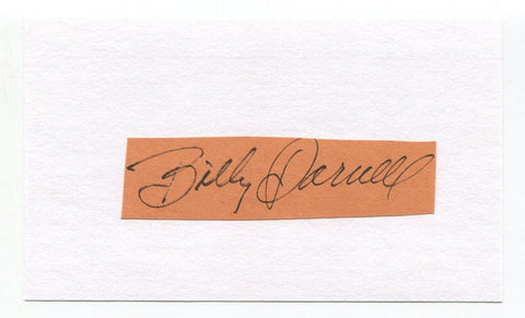 Billy Darnell Signed Cut 3x5 Index Card Autographed Wrestling SUPER SCARCE