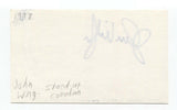 John Wing Signed 3x5 Index Card Autographed Signature Comedian Comic Actor