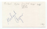 Michael Rymer Signed 3x5 Index Card Autographed Director Queen of the Damned