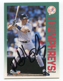 1992 Fleer Mike Humphreys Signed Card MLB Baseball Autographed #231