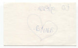 That Dog - Anna Waronker Signed 3x5 Index Card Autographed Signature Band