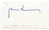 Jane Siberry Signed 3x5 Index Card Autographed Signature Singer