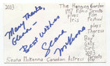 Seana McKenna Signed 3x5 Index Card Autographed Signature Actress