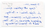 Larry Vargo Signed 3x5 Index Card Autograph Football NFL Detroit Lions