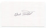 Bob Talbot Signed 3x5 Index Card Autograph Baseball MLB Chicago Cubs Debut 1953