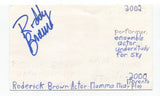 Roderick Brown Signed 3x5 Index Card Autographed Actress Mamma Mia 75 El Camino