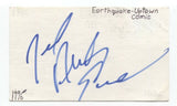Earthquake Signed 3x5 Index Card Autographed Signature Comedian Stand Up Comic
