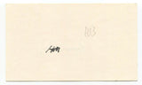 Homer Peel Signed 3x5 Index Card Autographed Baseball 1933 New York Giants